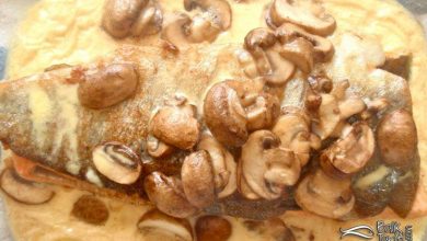 Kremalı mantarlı alabalık tarifi